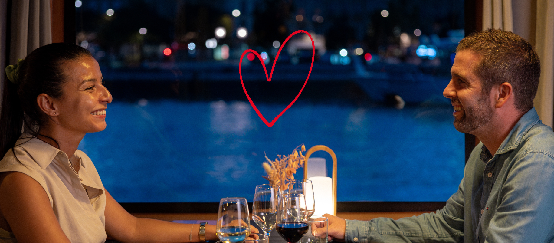 Diner croisière spécial Saint Valentin